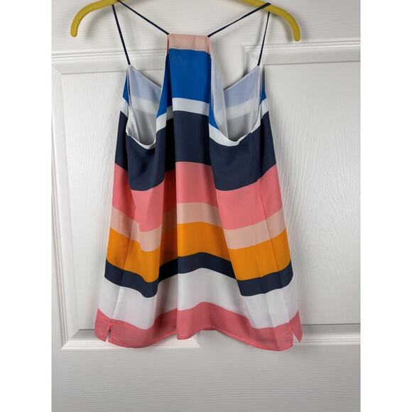 Ann Taylor LOFT Colorblock Racerback Fluid Cami, Multi Colored, Size XS, 48-004 - Picture 10 of 16